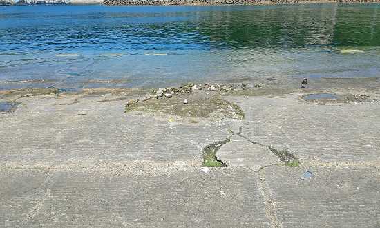 모항항 포장 시공 전